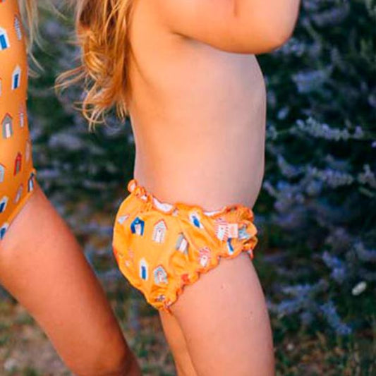 Bañador Culetín Casas Playa Naranja Güito