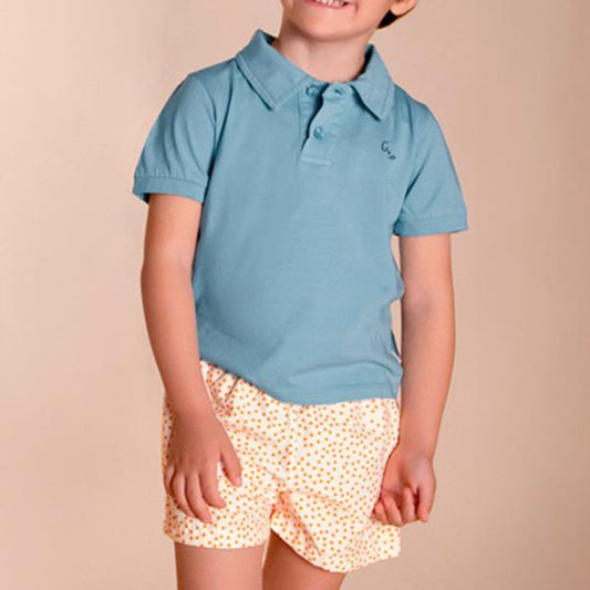 Bañador Boxer Secado Rápido Lunares Naranjas Güito