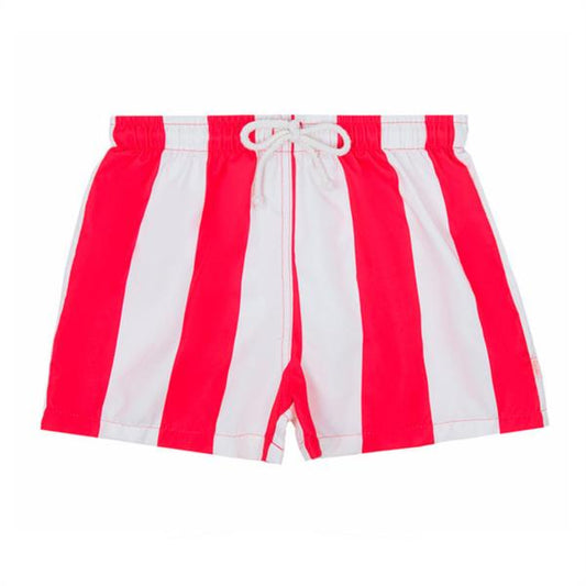 Bañador Boxer Secado Rápido Rojo Rayas Güito