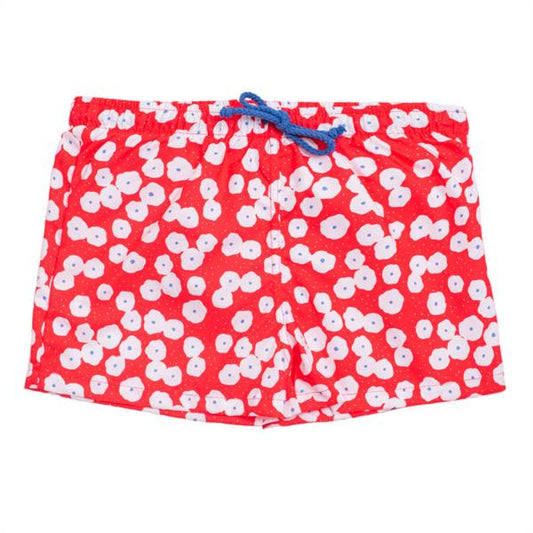 Bañador Boxer Secado Rápido Flores Blancas Güito