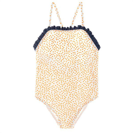 Bañador Niña Lunares Naranjas Güito