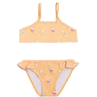 Bikini Niña Cacatuas Amarillo Güito