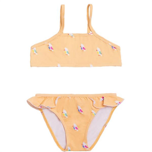 Bikini Niña Cacatuas Amarillo Güito