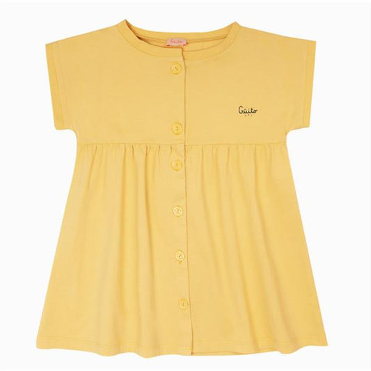 Vestido Polo Guito Golden Haze Amarillo 100% Algodón