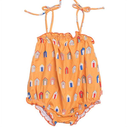 Bañador Bebé Casas Playa Naranja Güito