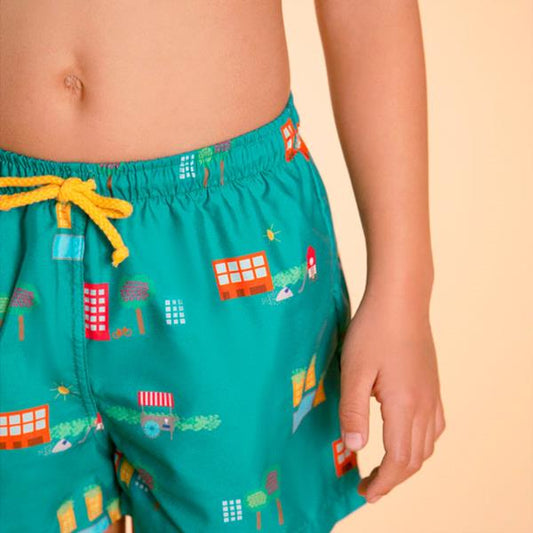 Bañador Boxer Secado Rápido Ciudad Verano Güito