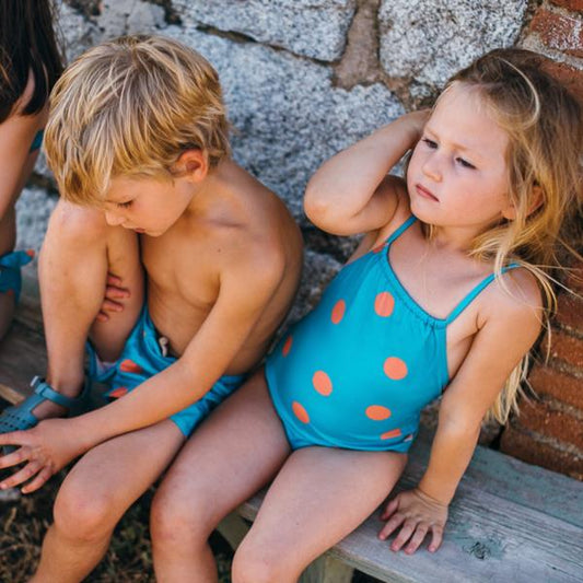 Bañador Niña Lunares Grandes Güito
